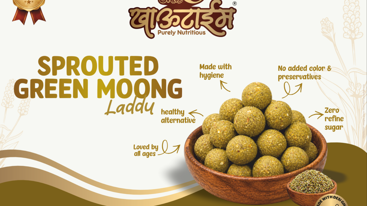 khautime moong laddu design front